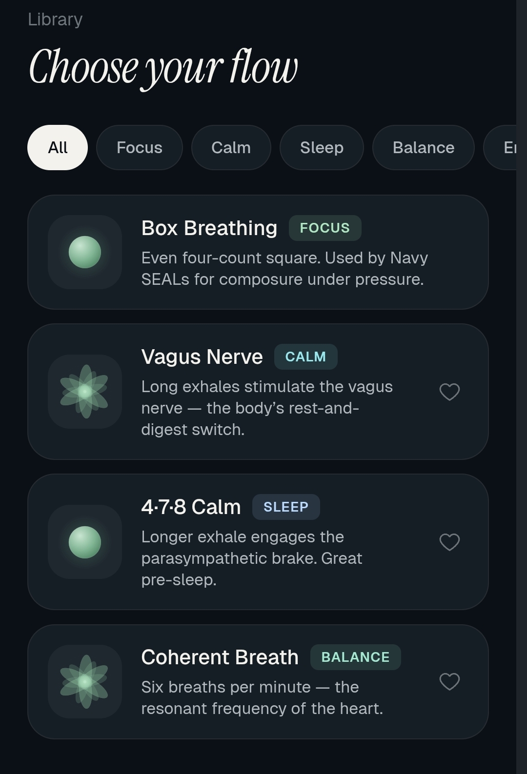 Library — Choose your flow